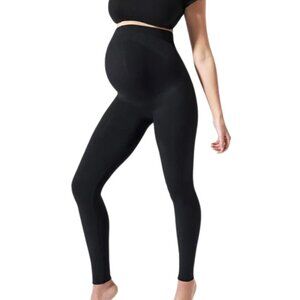 Blanqi Black Compression Over The Belly Support Leggings